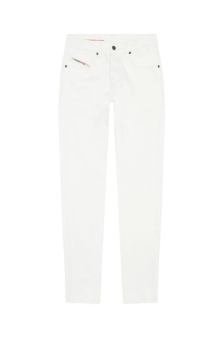 DIESEL Slim jeans hlače - 2019 D-Strukt 09D63 Bela - White 6