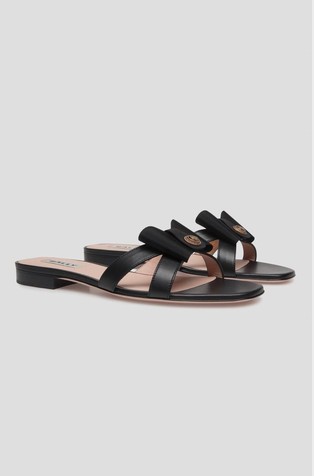 BALLY Usnjeni natikači Črna - Black 2