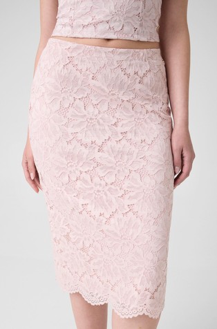 Lace pencil skirt