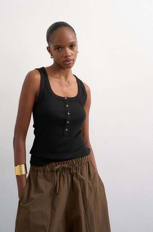 TSELLA majica brez rokavov iz raztegljivega bombaža