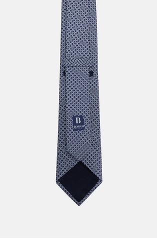 BOGGI MILANO Patterned Silk Tie Navy 2