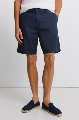 Cotton comfort fit Bermuda shorts