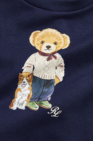 RALPH LAUREN Polo Bear fleece coverall Navy 3