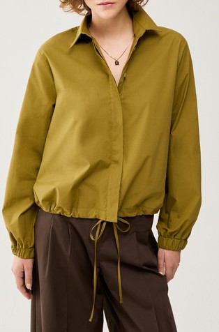 Bombažna srajca z zatezno vrvico