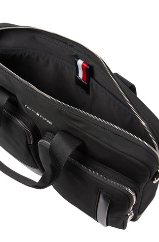 TOMMY HILFIGER Poslovna torba s predalom za prenosni računalnik Črna - Black 3