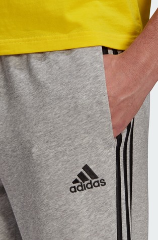 ADIDAS Essentials tapered 3-Stripes trenirka s frotirano notranjostjo Siva - Grey 4
