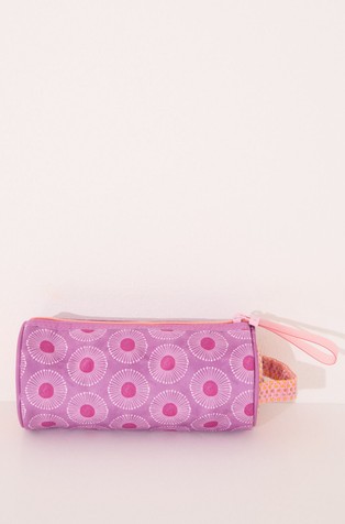 WOMEN'SECRET Small vanity case bag with raffia insert Purple / Multi 2