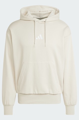 ADIDAS Essentials Feelcozy pulover s kapuco in flisirano notranjostjo Siva - Wonder Alumina / White 6