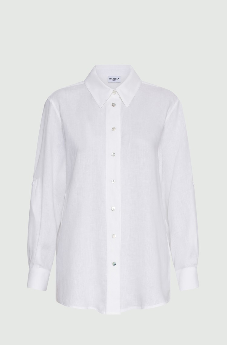 MARELLA Linen shirt White 