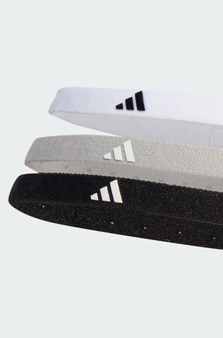 ADIDAS Hairband 3-Pack White-Grey-Black 2