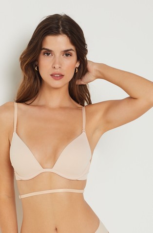 Bra No. 2 - Plunge Push-Up Bra - PANAMA - ECRU - ETAM