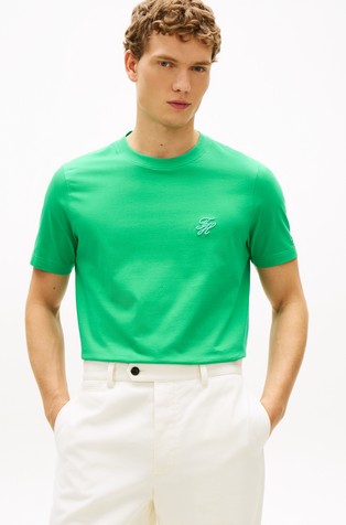 Majica iz jerseya z vezenim logotipom