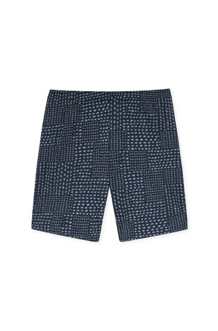 SCHIESSER Fine Interlock - pižama s kratkimi rokavi Modra - Blue 7
