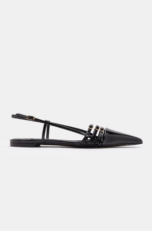 Lollo patent leather slingbacks