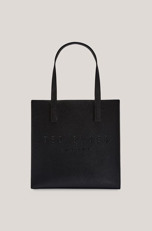 Textured Faux Leather Small Tote Bag