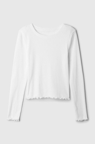 Ribbed Cotton T-Shirt