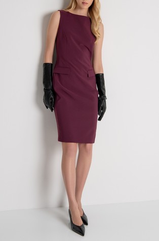 Short dress with back zip