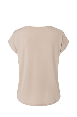 MORE &amp; MORE Majica s satenastim sprednjim delom Bež - Beige 2