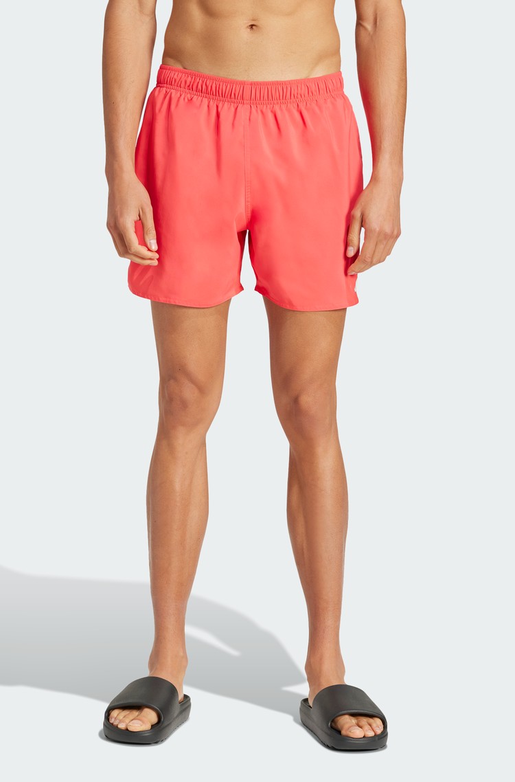 ADIDAS Water Reactive Graphic Swim Shorts Semi Lucid Red / White 