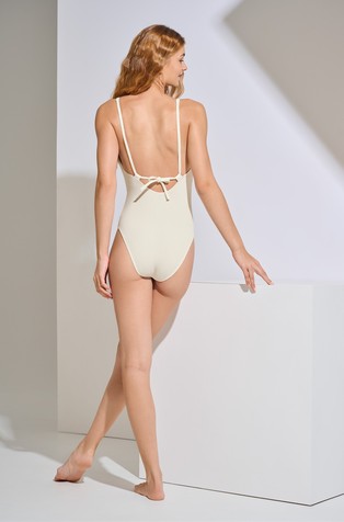 LISCA Malaga enodelne kopalke brez opore Bela - Cream 2