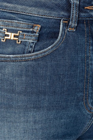 ELISABETTA FRANCHI Slim fit jeans with high waist Blue 2