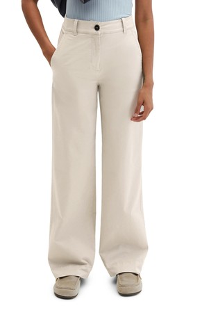 Ravne hlače iz bombažne mešanice