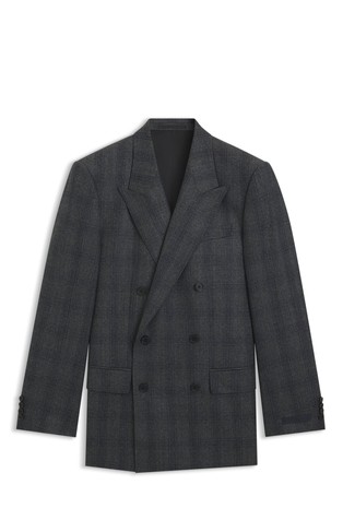 Beckham x Boss slim fit volnen karirast suknjič