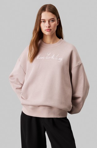 Oversized fit New York logo pulover
