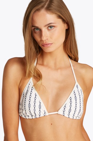 TH Essential vzorčast bikini zgornji del kopalk