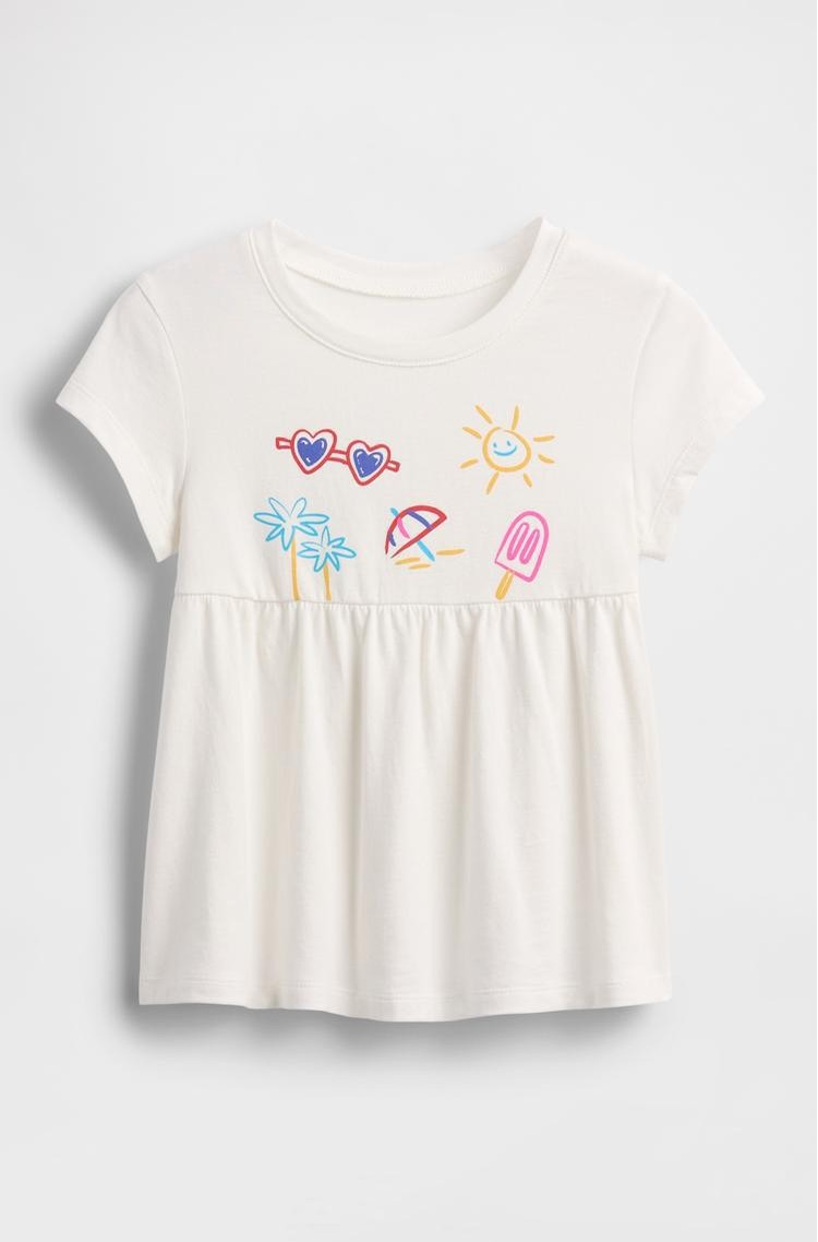 GAP Baby &amp; Toddler Babydoll Tunic Top New Off White 
