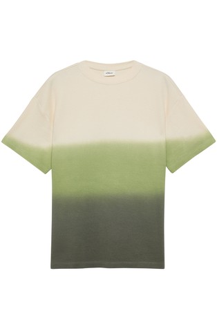 Oversized fit jersey majica z učinkom prelivanja barv
