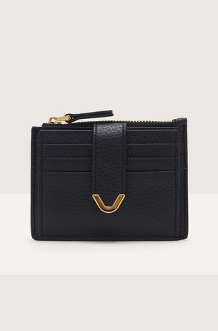 Dew Grained Leather Card Holder