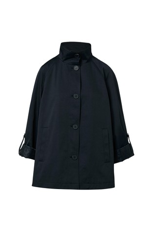 COMMA Relaxed fit jacket with turn-up sleeves Dark Blue 4