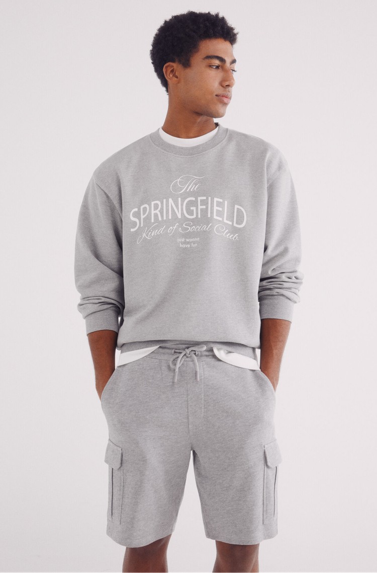 SPRINGFIELD Cargo kratke hlače Siva - Gray 