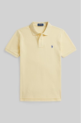 Classic fit bombažna polo majica s kratkimi rokavi
