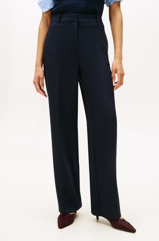 Slim fit hlače z ravnimi hlačnicami