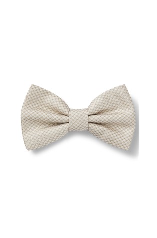Silk bow tie in micro-patterned jacquard