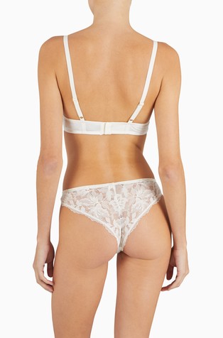 EMPORIO ARMANI Push-up modrček s čipko Bela - White 2