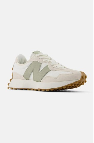NEW BALANCE Unisex 327 Shoes Linen With Sea Salt And Olivine 2