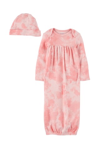 2-Piece Tie-Dye Sleeper Gown Set