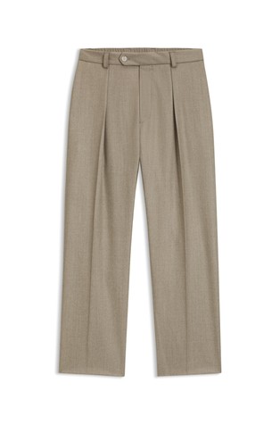 Beckham x Boss relaxed fit volnene hlače