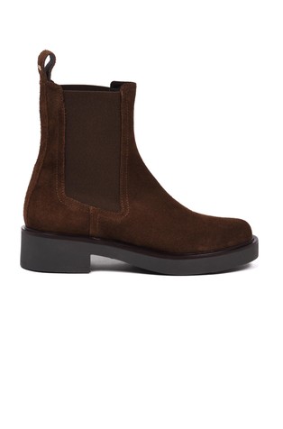 Suede chelsea ankle boots