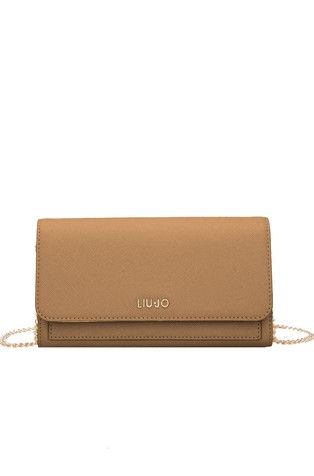 Faux-leather clutch