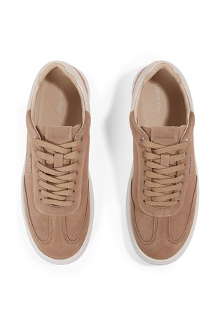 CALVIN KLEIN Suede Low Profile Trainers Brown 5