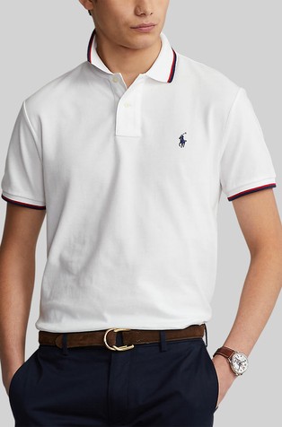 Custom slim fit bombažna polo majica