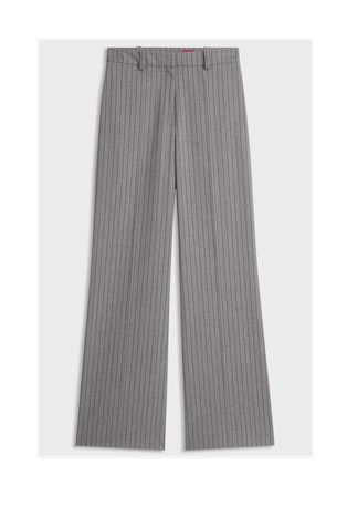Pinstripe regular-fit trousers