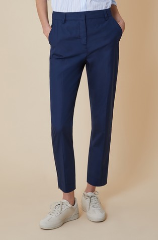Cotton poplin trousers