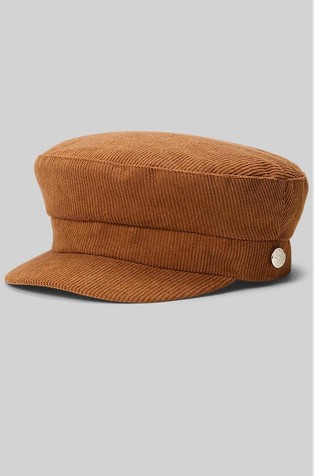 Button-trim Corduroy Cap