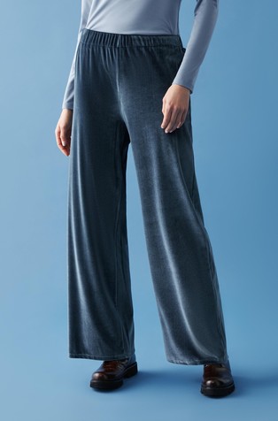 Velvet jersey trousers
