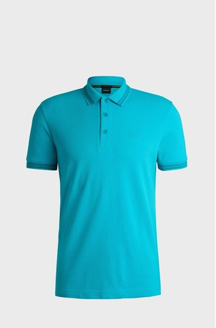 Cotton polo shirt with contrast details